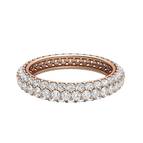 Shayla-18K Rose Gold-0.89 Ct-H-I / SI-Natural Diamonds