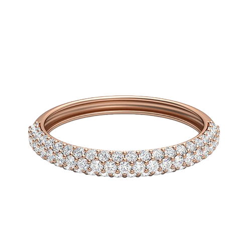 Perrie-18K Rose Gold-0.42 Ct-H-I / SI-Natural Diamonds