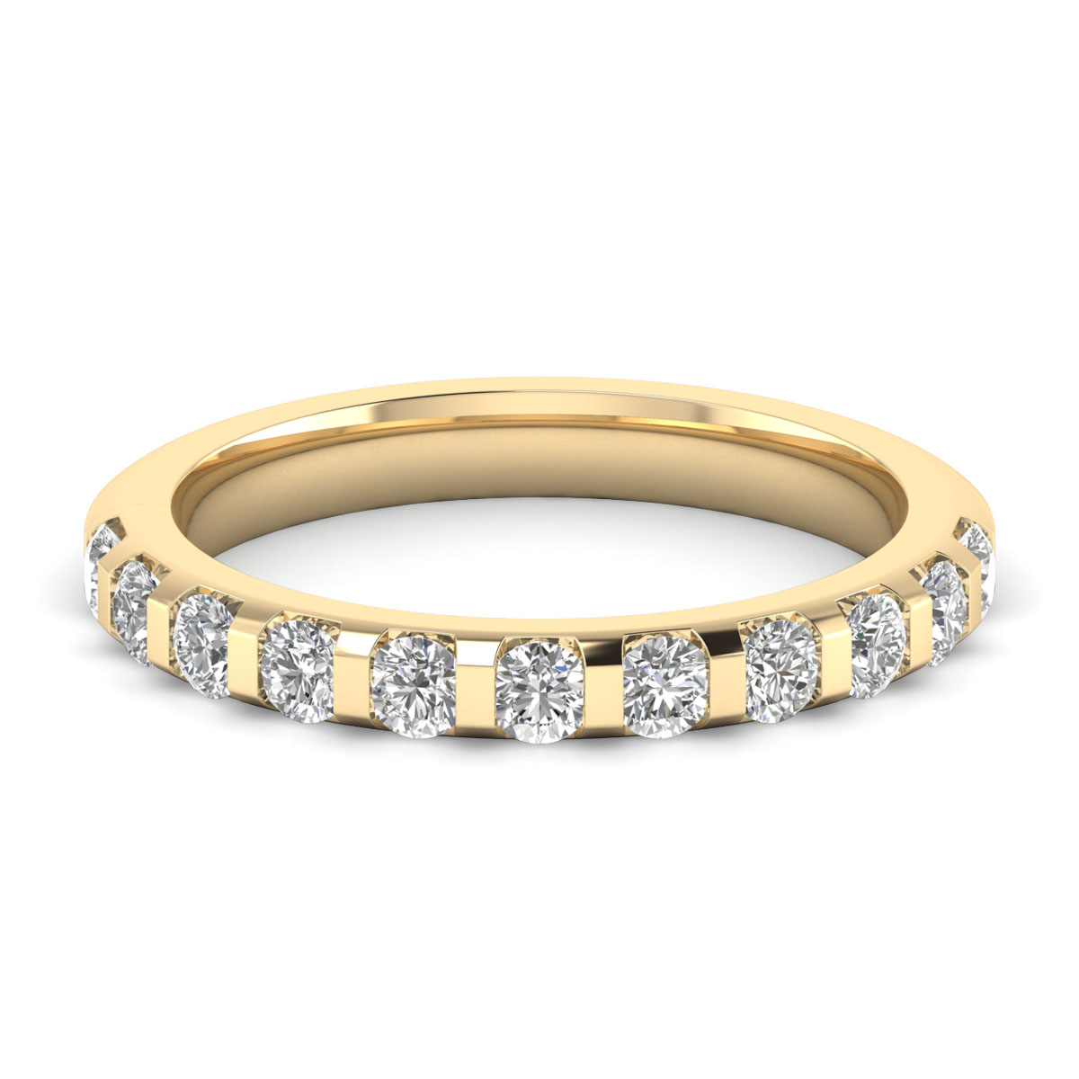 Trish-18K Yellow Gold-0.70 Ct-H-I / SI-Natural Diamonds