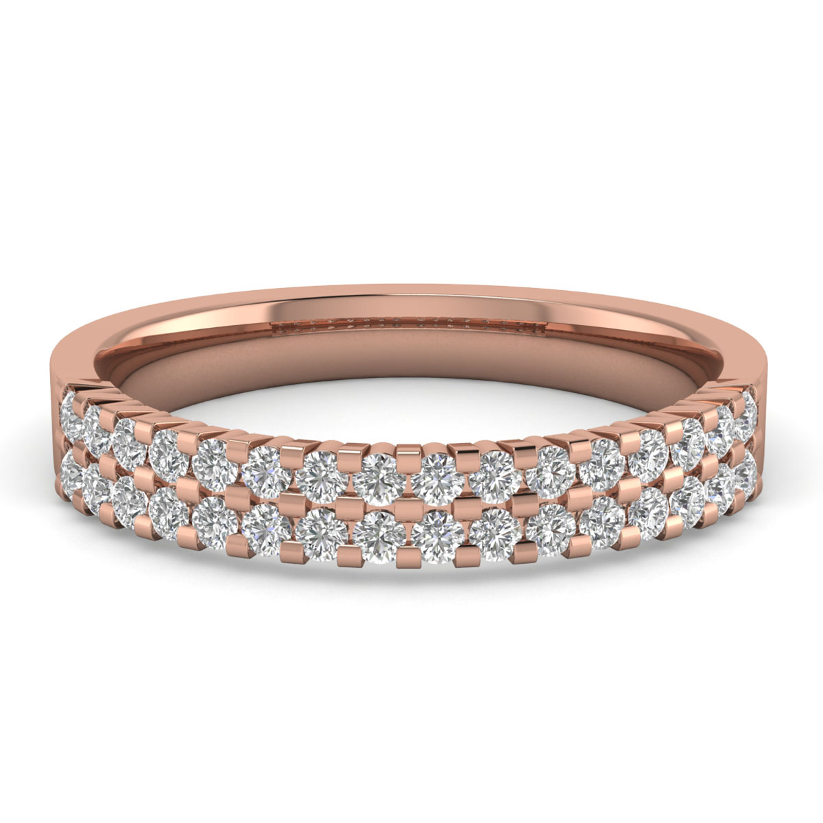 Tyra-18K Rose Gold-0.47 Ct-H-I / SI-Natural Diamonds