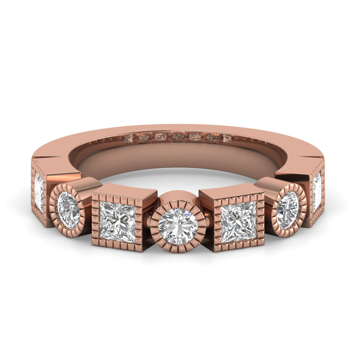 Vonda-18K Rose Gold-0.75 Ct-H-I / SI-Natural Diamonds