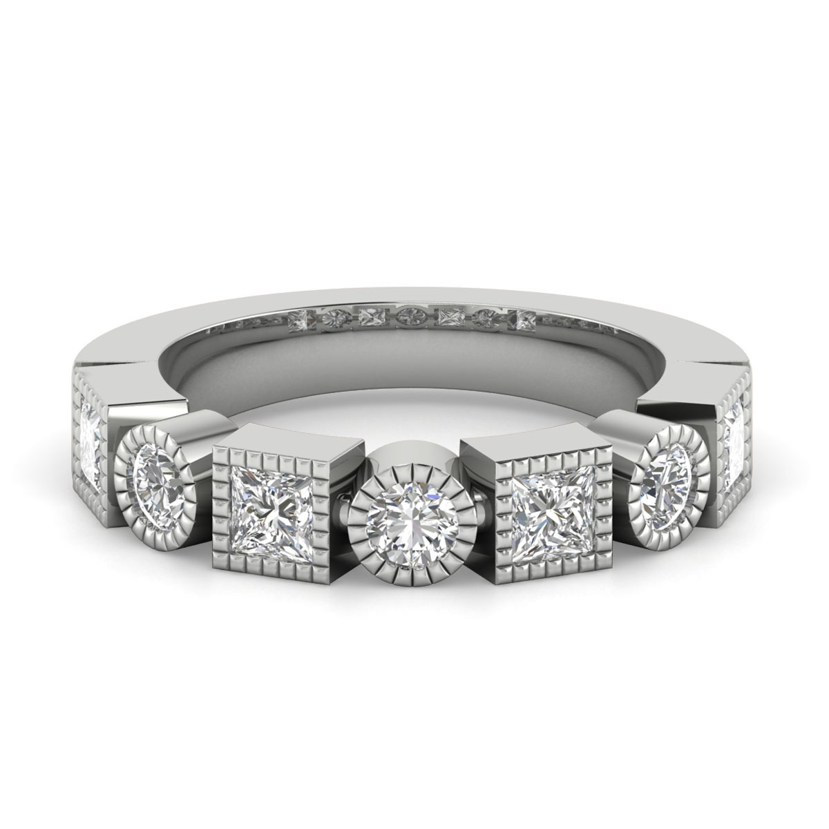 Vonda-Platinum-0.75 Ct-H-I / SI-Natural Diamonds