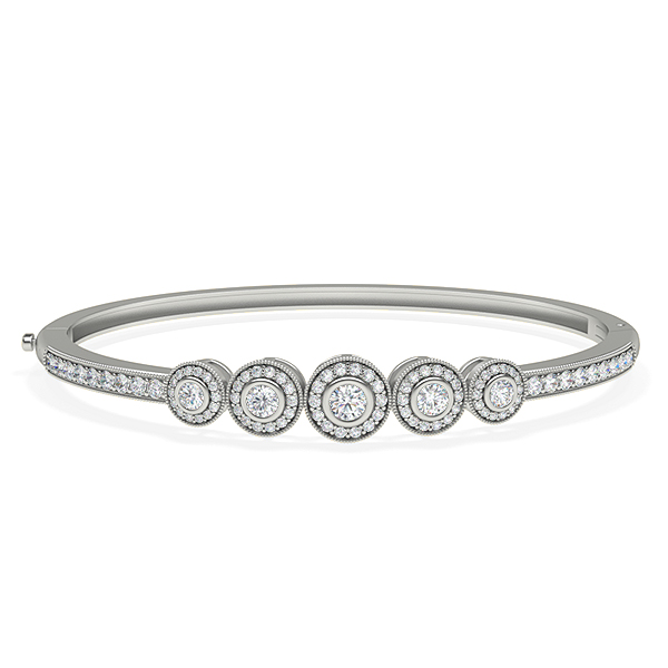 Kim-Platinum-1.27 Ct-H-I / SI-Small-Natural