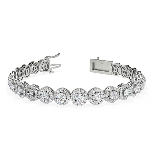 Elise-Platinum-9.04 Ct-H-I / SI- 6.5 Inch-Natural