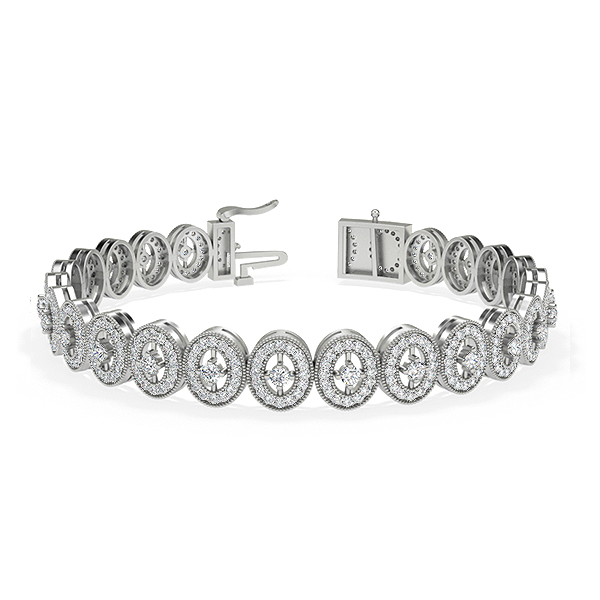 Shelia-Platinum-2.91 Ct-H-I / SI- 6.5 Inch-Natural