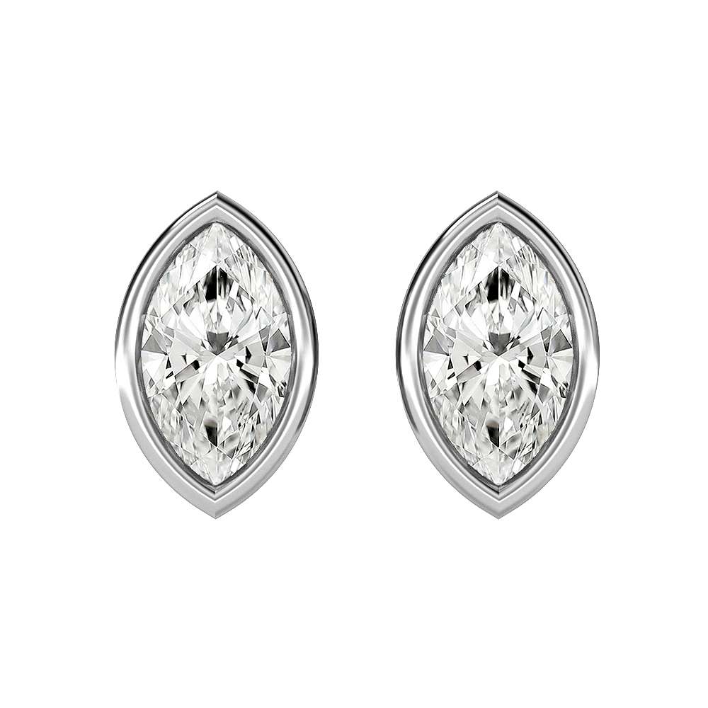 Marquise Diamond Stud Earrings