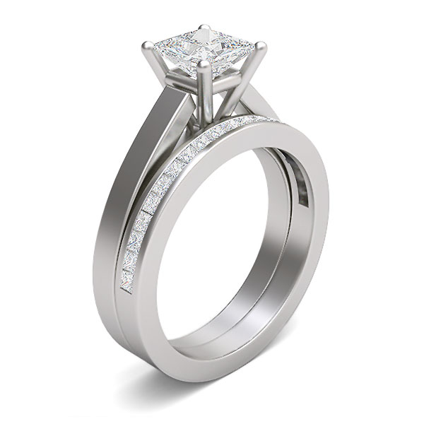 Diamond Elegant Basket Style Engagement Ring