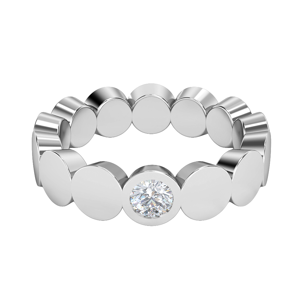 Jenny-Platinum-0.13 Ct-H-I / SI-Natural Diamonds