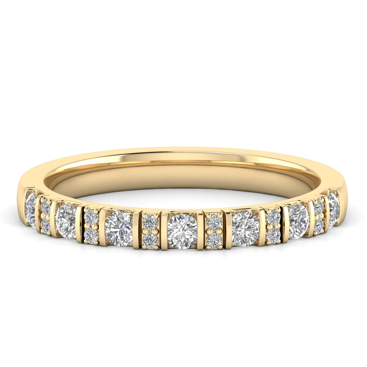 Winter-18K Yellow Gold-H-I / SI-Natural Diamonds-0.38 Ct