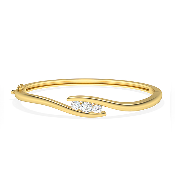 Aby-18K Yellow Gold-0.76 Ct-H-I / SI-Small-Natural