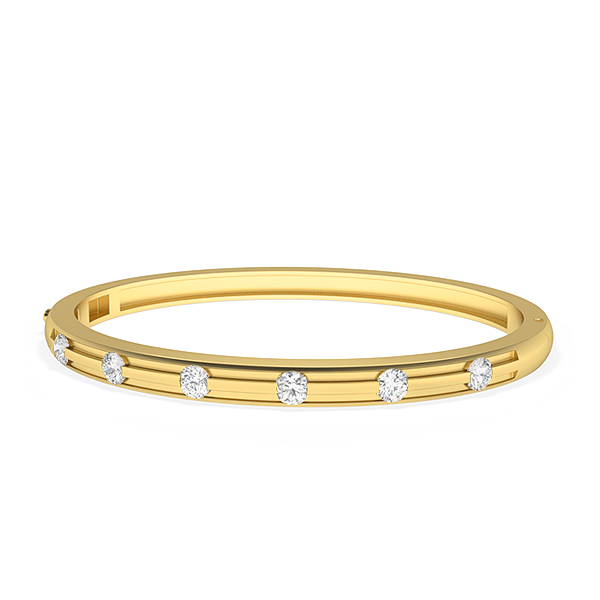 Tisha-18K Yellow Gold-0.81 Ct-H-I / SI-Small-Natural