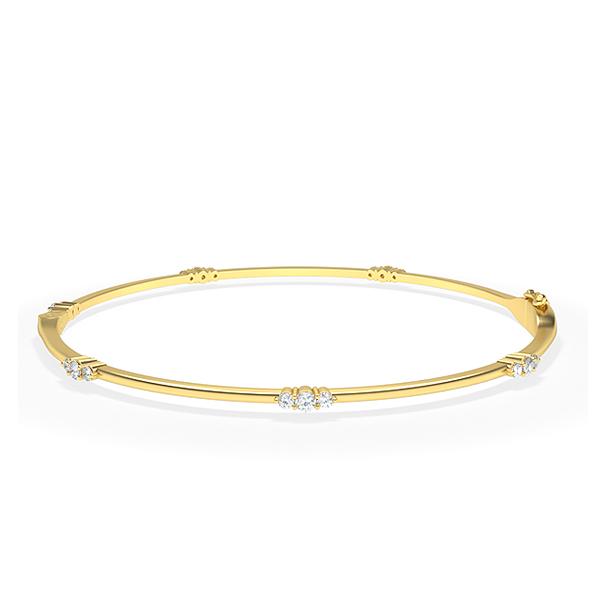 Anabel-18K Yellow Gold-0.43 Ct-H-I / SI-Small-Natural