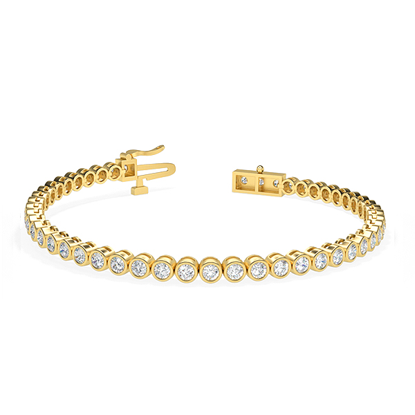 Shanaya-18K Yellow Gold-2.12 Ct-H-I / SI- 6.5 Inch-Natural