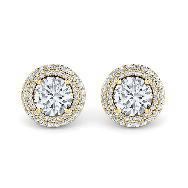 Diamond Double Halo Earrings