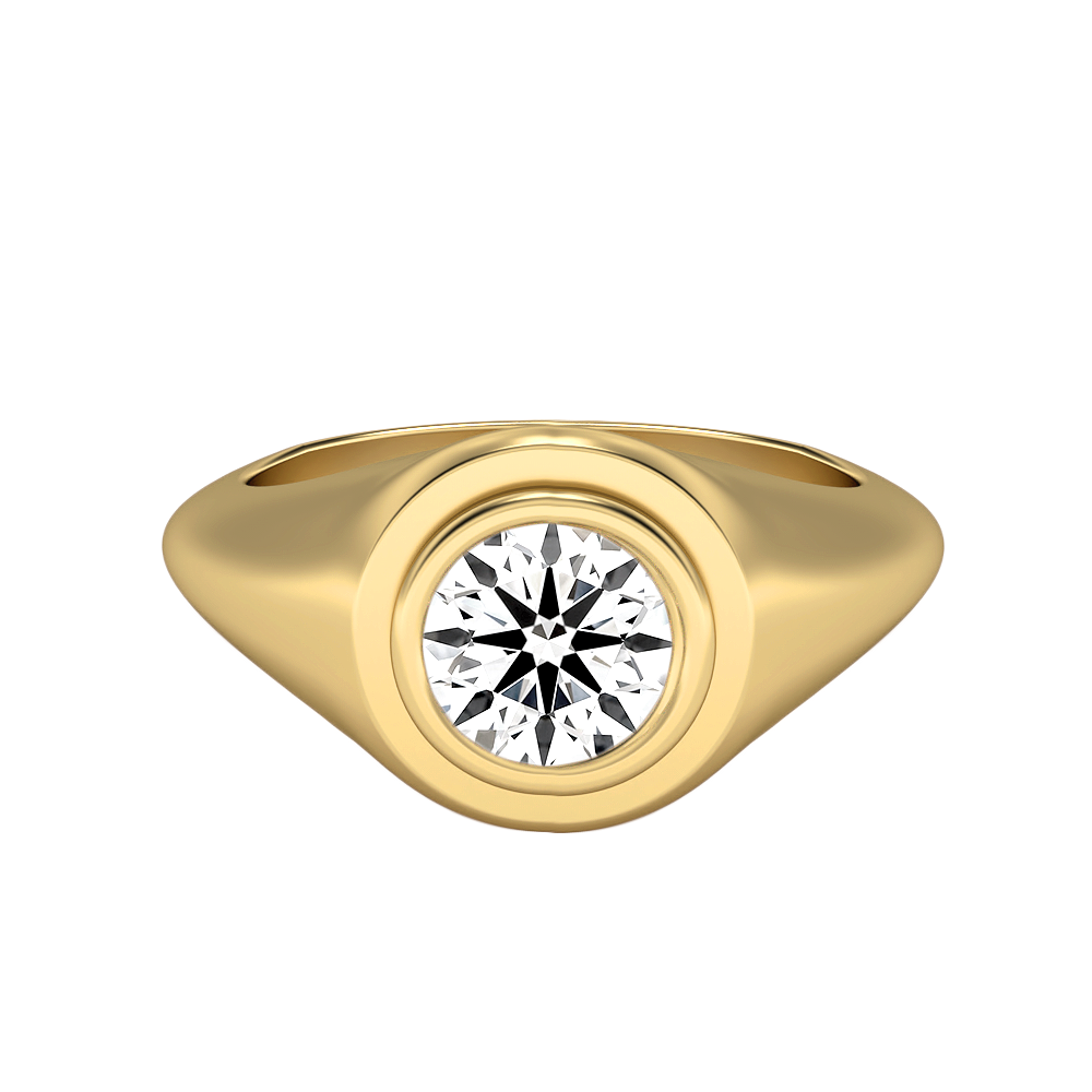 Knife Edge Comfort Fit Men's Engagement Ring