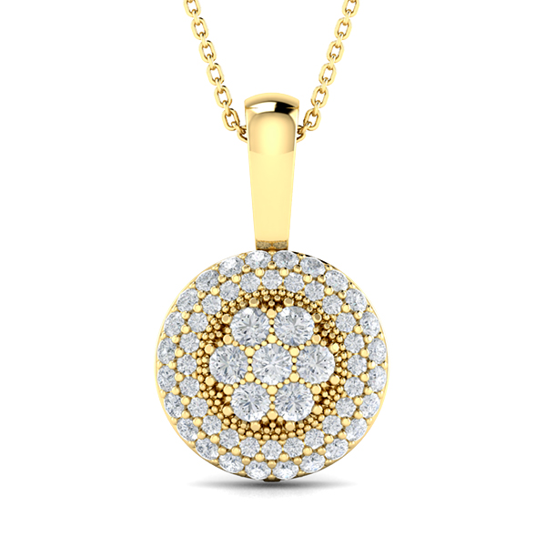 Luisa-18K Yellow Gold-0.48 Ct-H-I / SI-Natural Diamonds