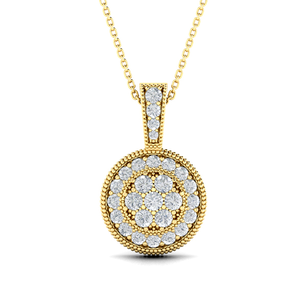Catrina-18K Yellow Gold-0.52 Ct-H-I / SI-Natural Diamonds