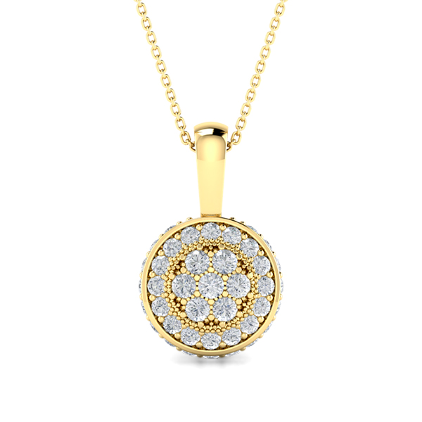 Amaya-18K Yellow Gold-0.55 Ct-H-I / SI-Natural Diamonds