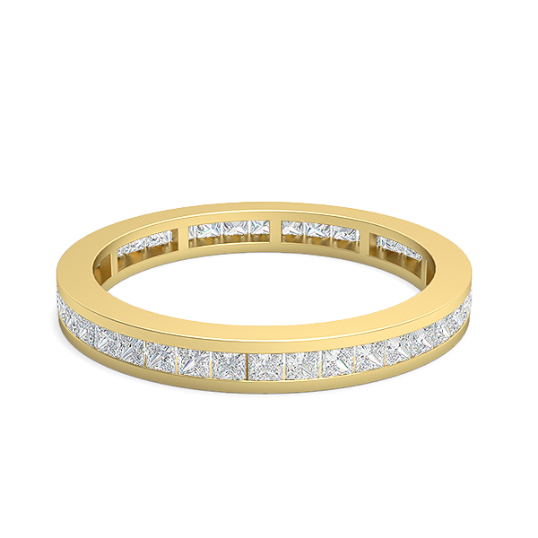 Clair-18K Yellow Gold-0.78 Ct-H-I / SI-Natural Diamonds