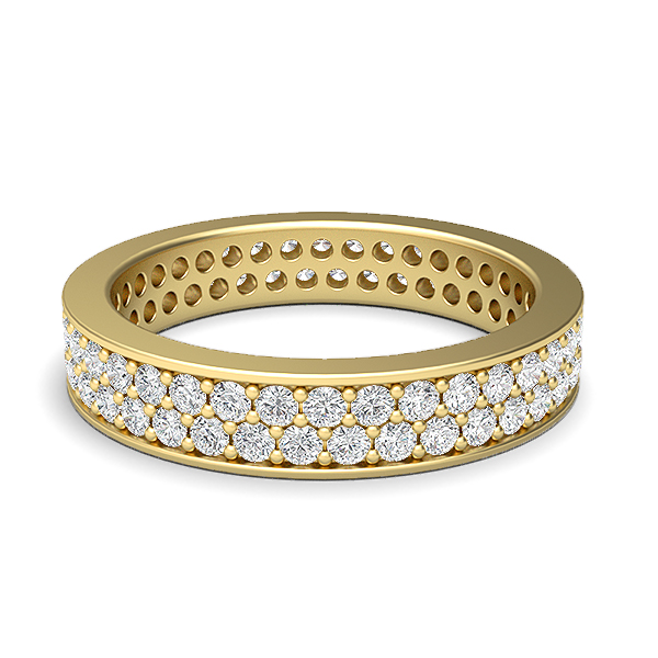 Brooklyn-18K Yellow Gold-1.01 Ct-H-I / SI-Natural Diamonds