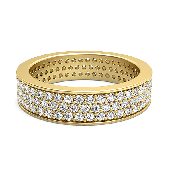 Nell-18K Yellow Gold-1.18 Ct-H-I / SI-Natural Diamonds
