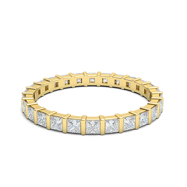 Claudia-18K Yellow Gold-0.95 Ct-H-I / SI-Natural Diamonds
