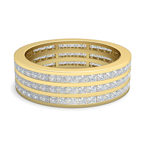 Jessie-18K Yellow Gold-2.52 Ct-H-I / SI-Natural Diamonds