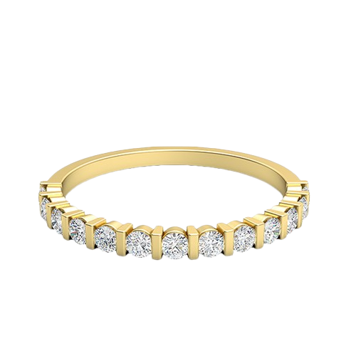Maire-18K Yellow Gold-0.30 Ct-H-I / SI-Natural Diamonds