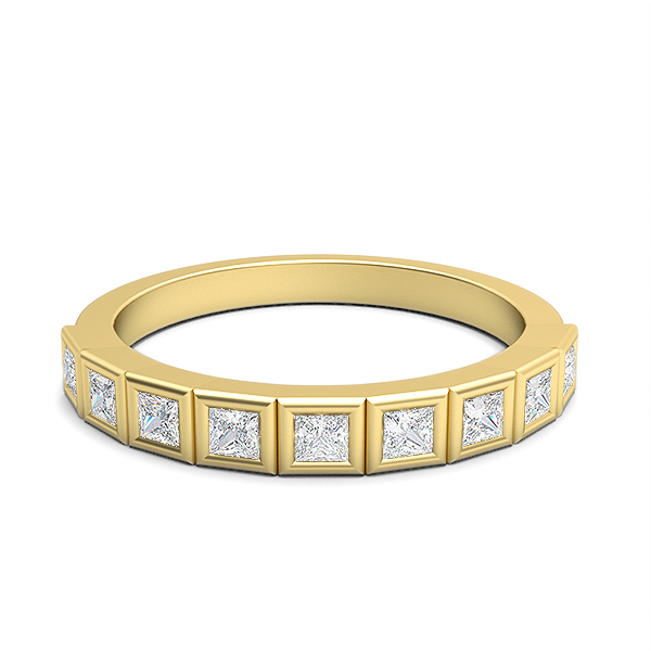 Hailee-18K Yellow Gold-0.53 Ct-H-I / SI-Lab Diamonds