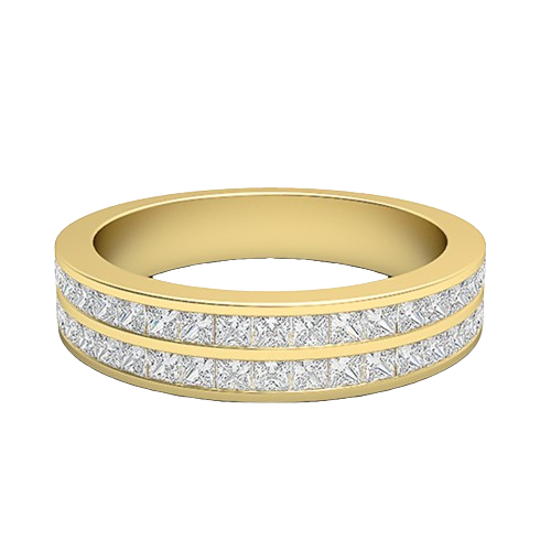 Dianna-18K Yellow Gold-0.76 Ct-H-I / SI-Natural Diamonds