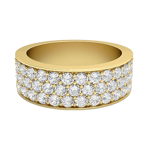 Doriana-18K Yellow Gold-1.01 Ct-H-I / SI-Natural Diamonds