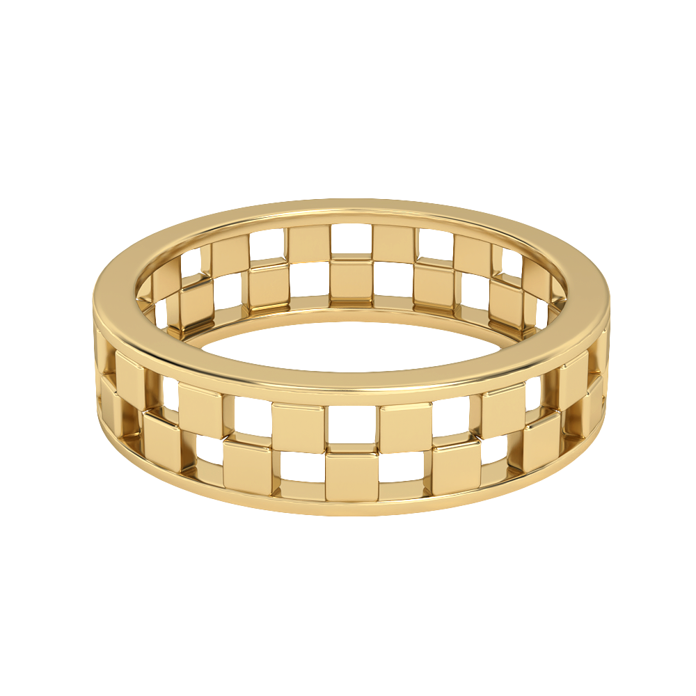 Image of MOH Stacking Wedding Rings in 18K Yellow Gold, 2.11 Ct, With .