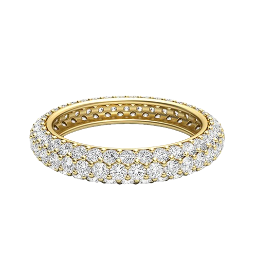 Shayla-18K Yellow Gold-0.89 Ct-H-I / SI-Natural Diamonds