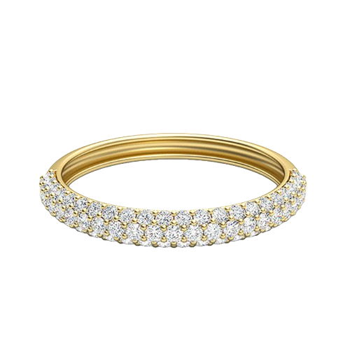 Perrie-18K Yellow Gold-0.42 Ct-H-I / SI-Natural Diamonds