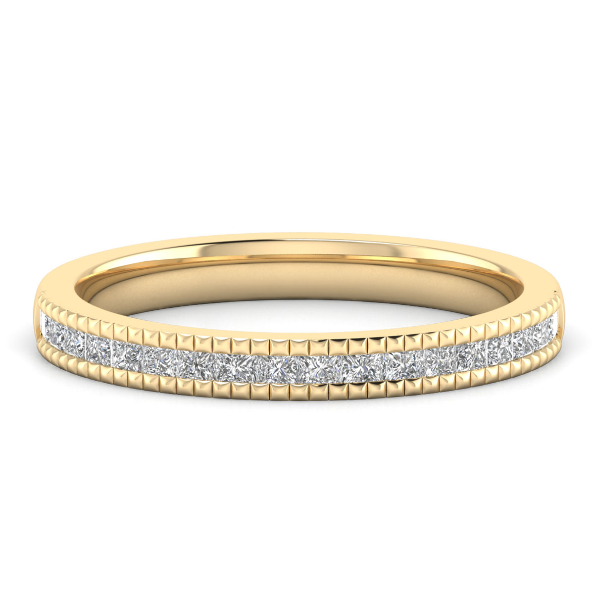 Yara-18K Yellow Gold-0.26 Ct-H-I / SI-Natural Diamonds