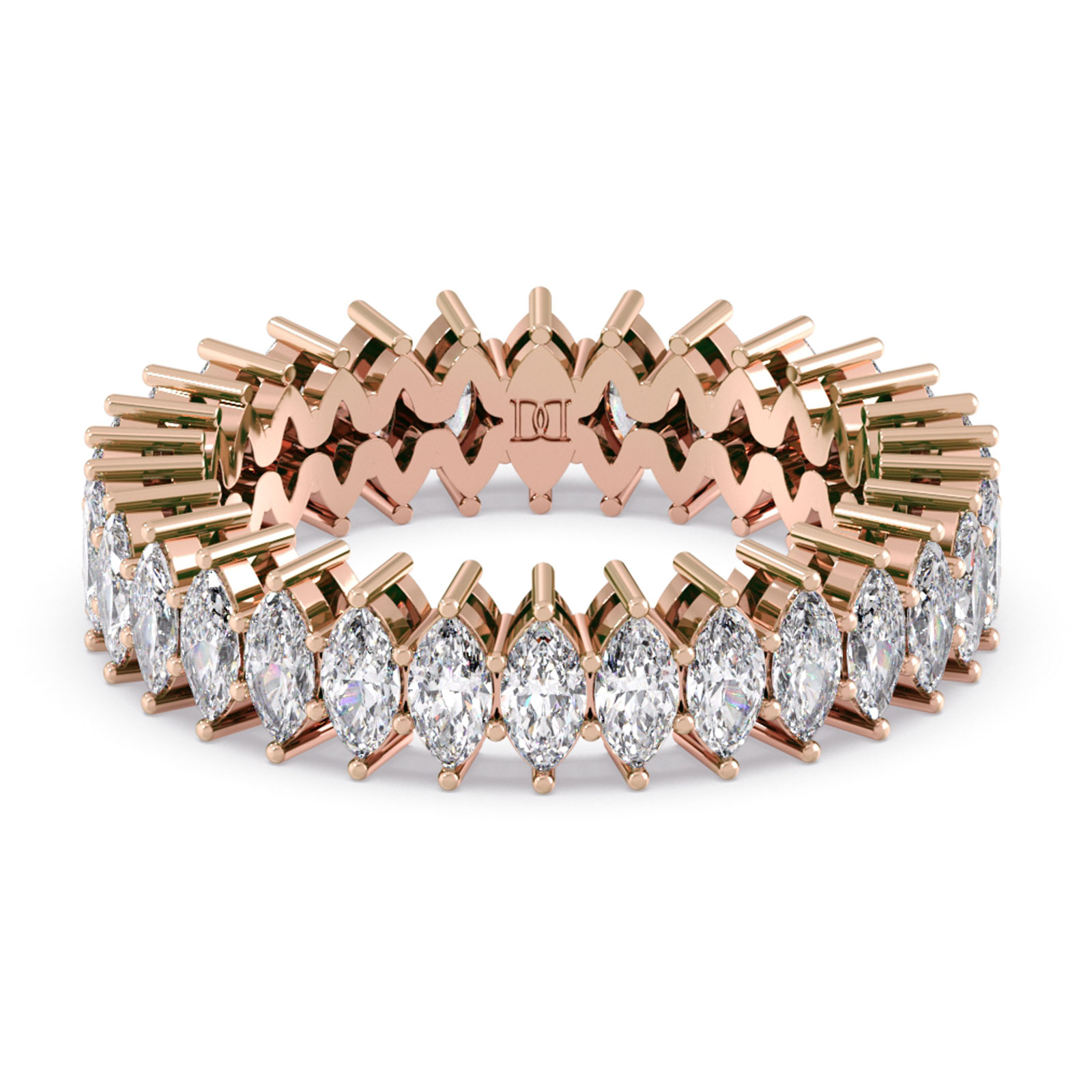 Rania-18K Rose Gold-3.00 Ct-H-I / SI-Natural Diamonds