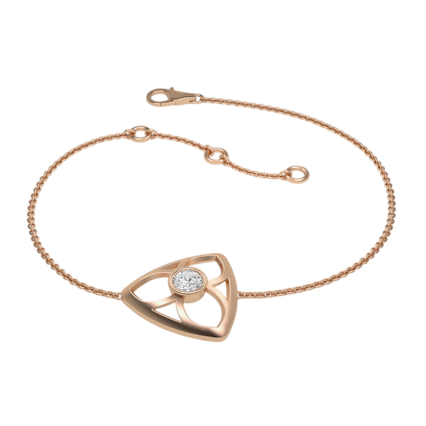 Raine-18K Rose Gold-0.25 Ct-H-I / SI- 6.5 Inch-Natural