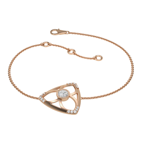 Misty-18K Rose Gold-0.34 Ct-H-I / SI- 6.5 Inch-Natural