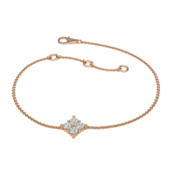 Maryam-18K Rose Gold-0.20 Ct-H-I / SI- 6.5 Inch-Natural