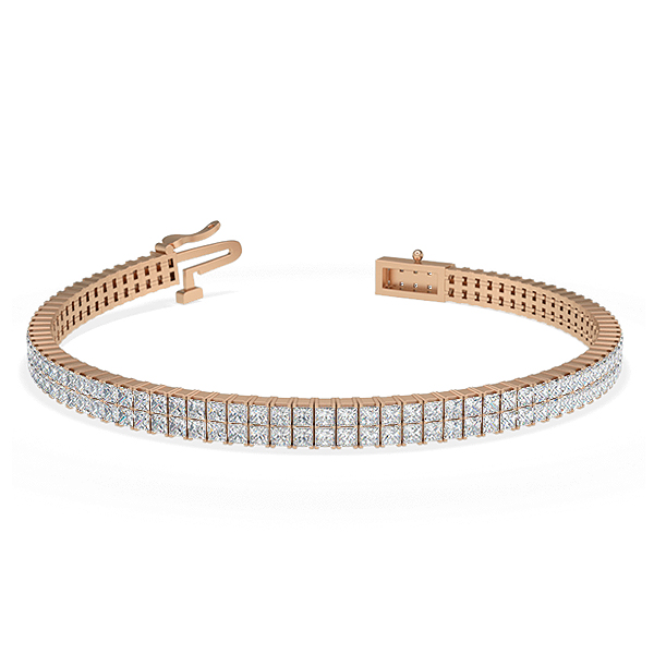 Jemma-18K Rose Gold-5.28 Ct-H-I / SI- 6.5 Inch-Natural