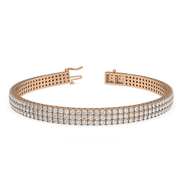 Michele-18K Rose Gold-5.17 Ct-H-I / SI- 6.5 Inch-Natural