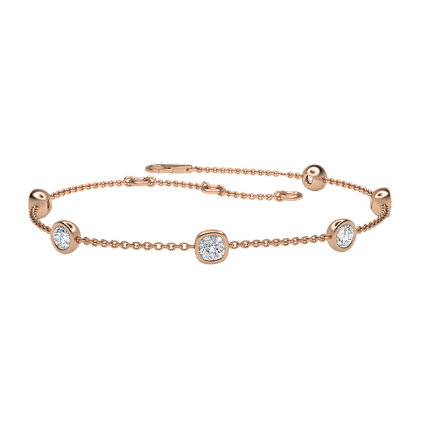 Fiora-18K Rose Gold-0.72 Ct-H-I / SI- 6.5 Inch-Natural