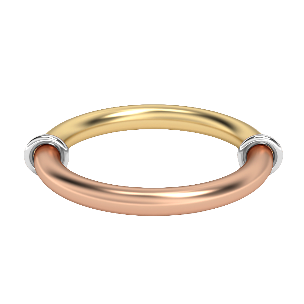 Milan-18K Mix Gold-2.5 mm