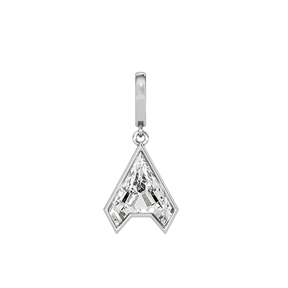 A-18K White Gold-Charm-7 mm
