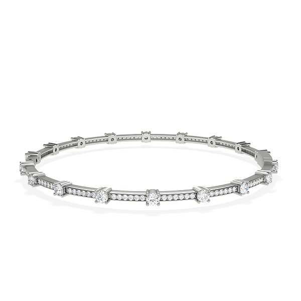 Full Eternity Round Diamond Bangle
