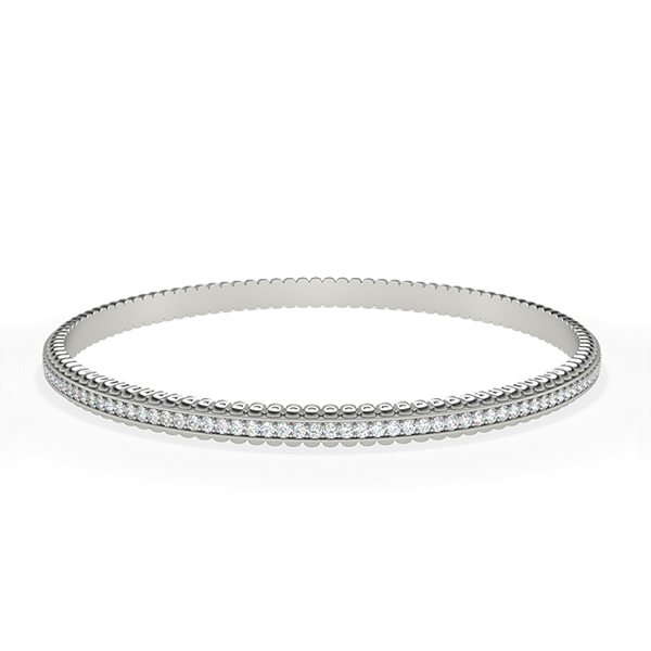 Diamond Vintage Style Full Eternity Bangle