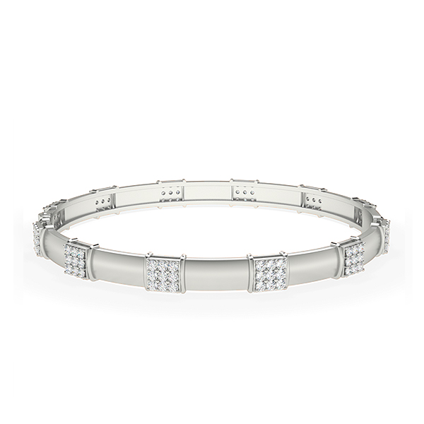 Diamond Cluster Broad Bangle