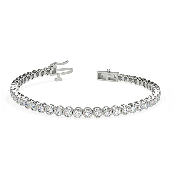 Single Line Diamond Tennis Bracelet
