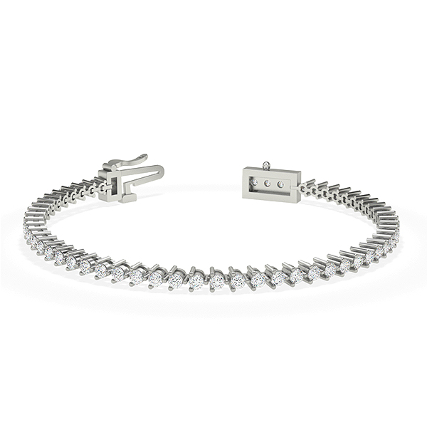 Diamond 3 Prong Setting Tennis Bracelet