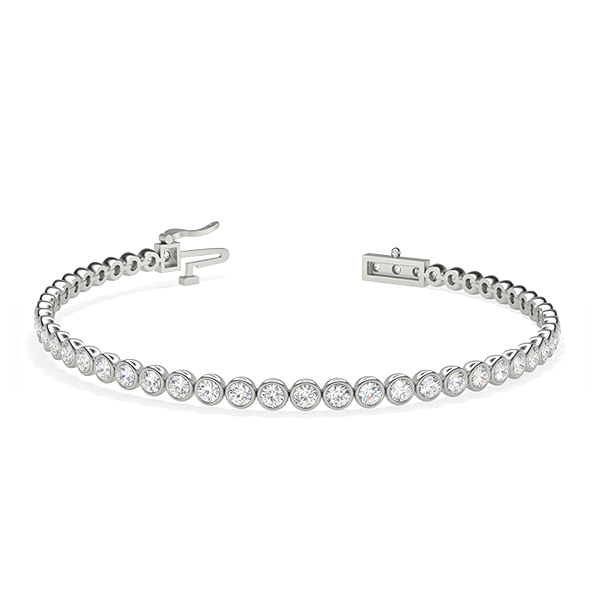 Tracie-18K White Gold-2.12 Ct-H-I / SI- 6.5 Inch-Natural